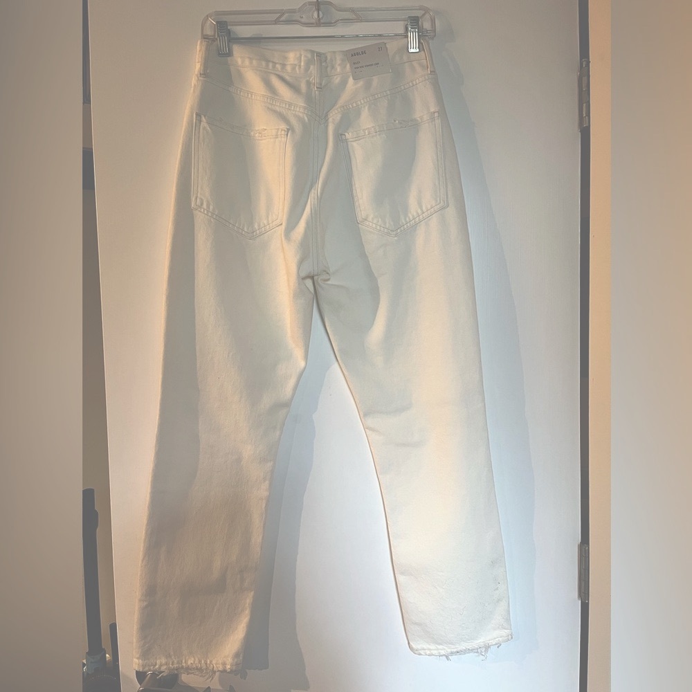 Agolde Riley High Rise Straight Crop Jeans - Picture 7 of 8
